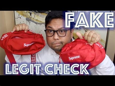 supreme waist bag fake